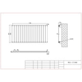 Aquarius Bathrooms Panel Radiator Aquarius Flat Panel Single Horizontal Radiator