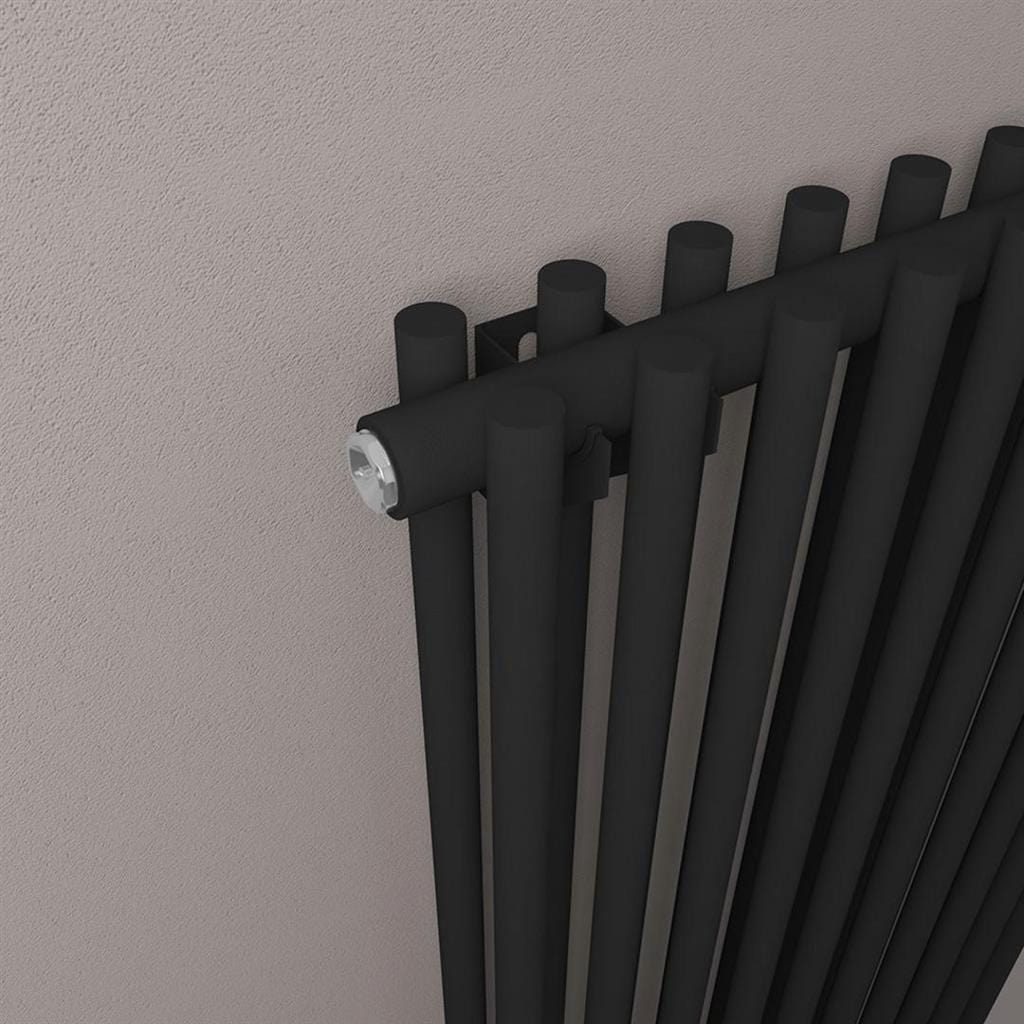 Eastbrook Column Radiator Eastbrook Murano Vertical Designer Radiator in Matt Black