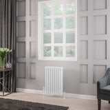 Eastbrook Rivassa Traditional 3 Column Radiator in White