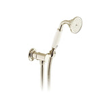 Vado Shower Handset Bright Nickel Booths & Co. Axbridge Single Function Shower Handset with Hose and Bracket