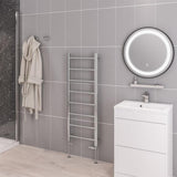 Eastbrook Eastbrook Tuscan Vertical Straight Heated Towel Rail - 1200 x 450mm in Chrome
