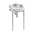 Burlington Washstand 2 / Brushed Nickel Burlington Classic 510mm Square Basin with Washstand