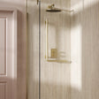 Crosswater Grab Rail/Bar Brushed Brass Crosswater Right Angle Grab Bar