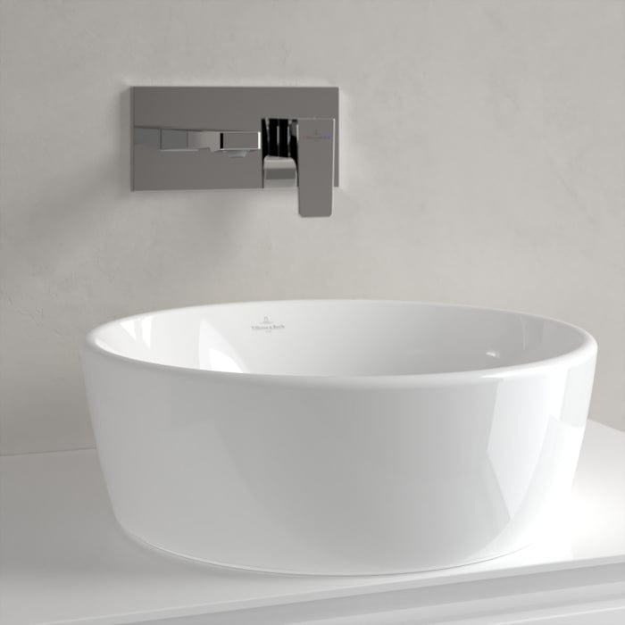 Villeroy & Boch Countertop Basin Villeroy & Boch Architectura Round 450mm Countertop Basin (with Overflow) in Alpin White