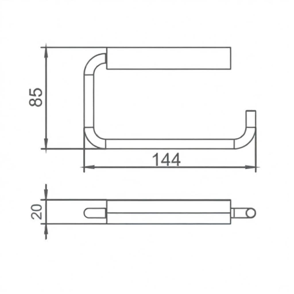 JTP Toilet Roll Holder JTP VOS Classic Toilet Roll Holder