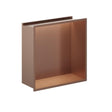 Crosswater Shelf Brushed Bronze Crosswater Square Shower Niche with LED - 305 x 305mm