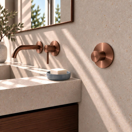 Smedbo Robe Hook Brushed Copper Smedbo Dot Self-Adhesive Robe Hook