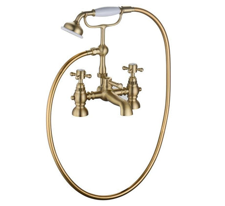 Aqaurius Bath Shower Mixer Brushed Brass Aquarius Chic Bath Shower Mixer Tap