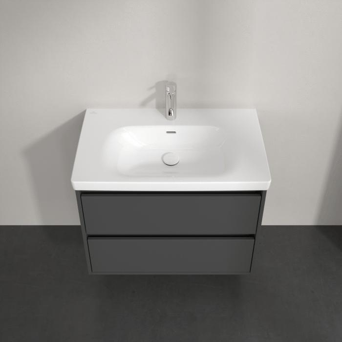 Villeroy & Boch Wall Mounted Vanity Unit Villeroy & Boch Skyla Wall Mounted 800mm Two Drawer Vanity Unit with Basin