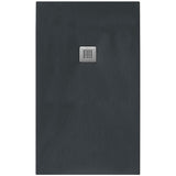 Tissino Rectangle Shower Tray 1500 x 800mm Tissino Giorgio2 Rectangle Shower Tray in Graphite Slate