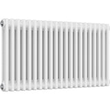 Aquarius Bathrooms Column Radiator 500mm x 965mm Aquarius Foundry Horizontal 2 Column Radiator in White