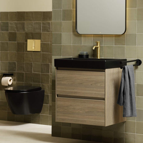 Roca Mono Basin Tap Roca Ona Medium Height Basin Mixer Tap with Click Clack Waste and Cold Start