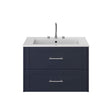 Heritage Wall Mounted Vanity Unit Midnight Blue / 0 Heritage Lynton 800mm Wall Mounted Vanity Unit with Basin