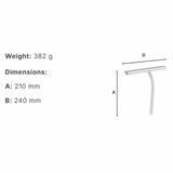 Smedbo Squeegee Smedbo Sideline Shower Squeegee with Self-Adhesive Hook