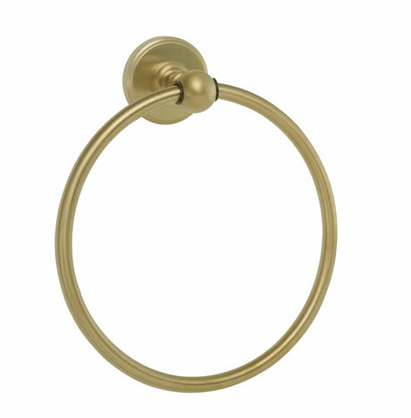 JTP Towel Rails and Rings Brushed Brass JTP Grosvenor Towel Ring