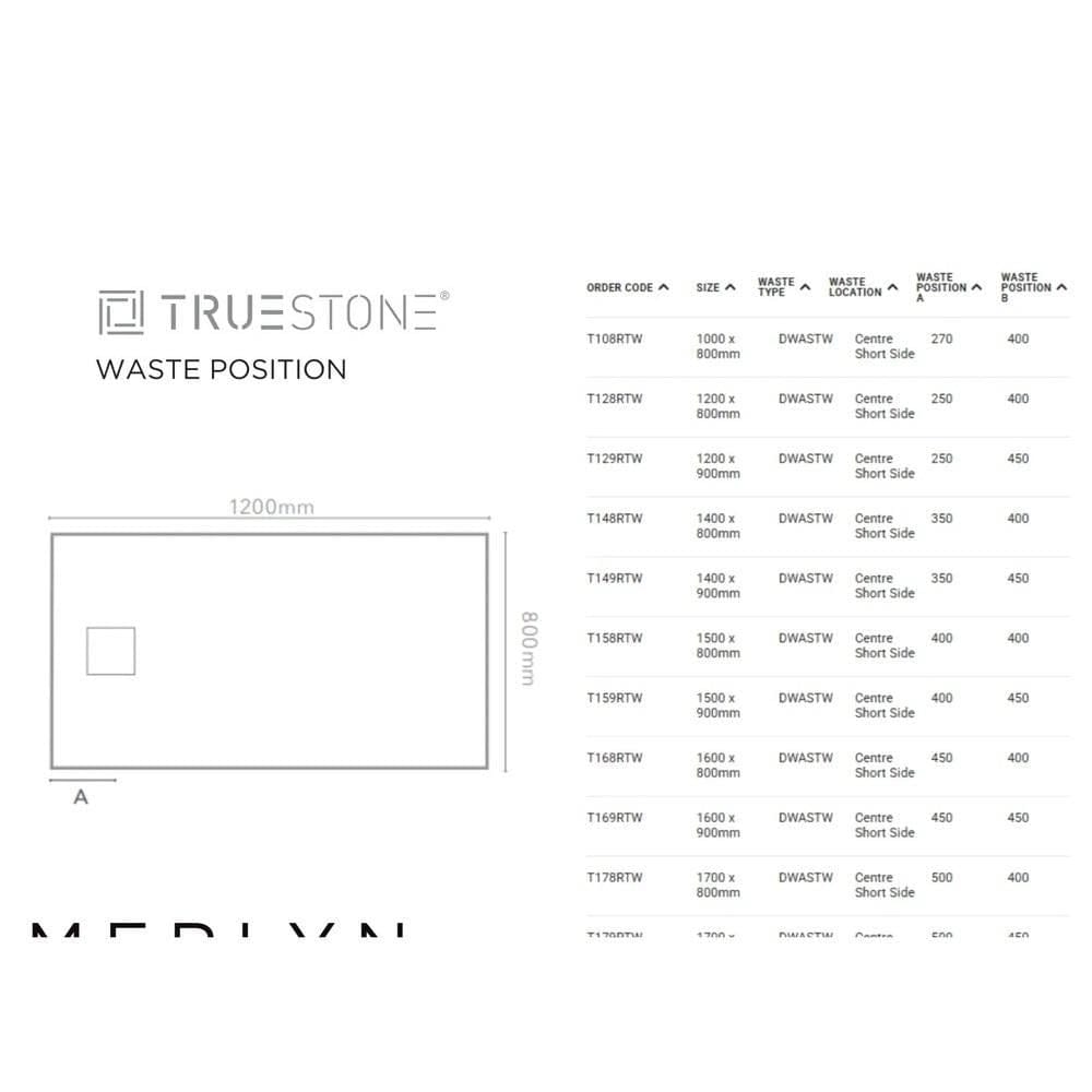 Merlyn Rectangle Shower Tray Merlyn Truestone Rectangle Shower Tray