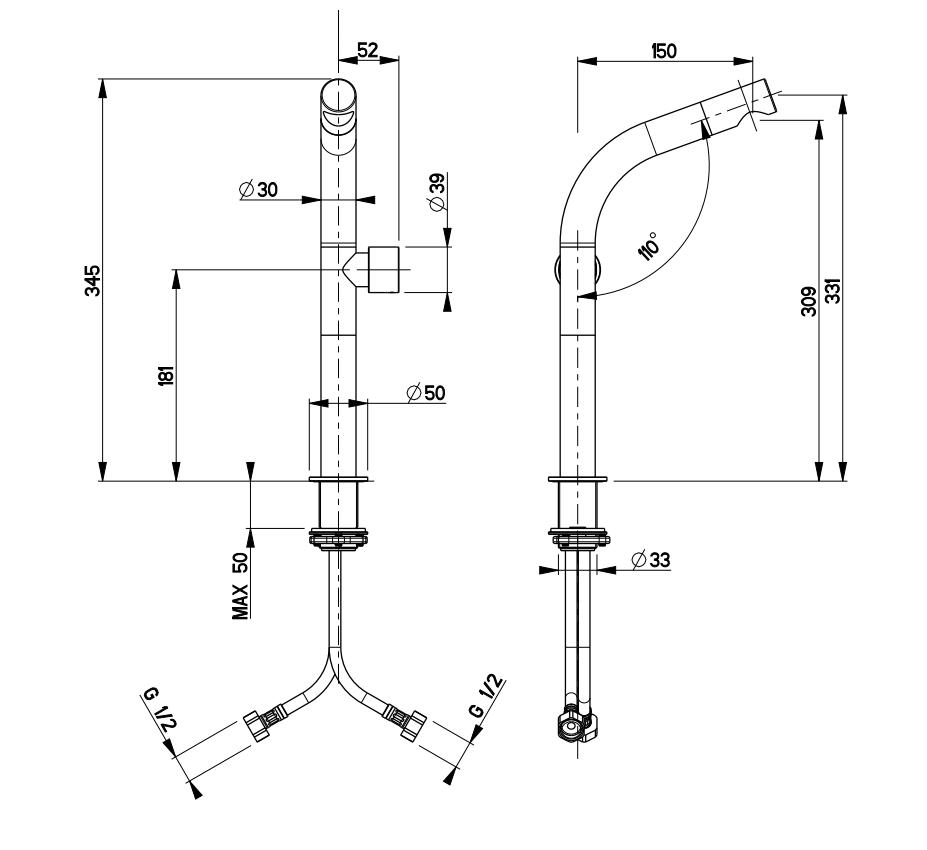 Crosswater Tall Basin Tap Crosswater Ixora Tall Basin Mixer Tap