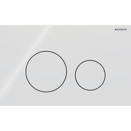Geberit Flush Plate White Glass Geberit Sigma Round Glass Flush Plate