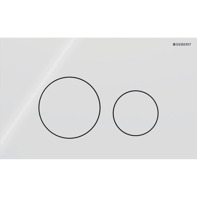 Geberit Flush Plate White Glass Geberit Sigma Round Glass Flush Plate