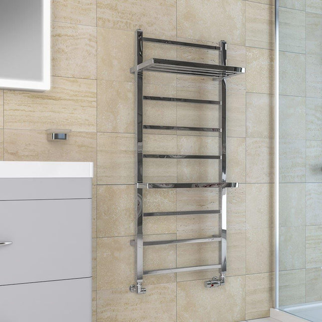 Eastbrook Designer Towel Radiator Eastbrook Launton Straight Vertical Heated Towel Rail in Chrome