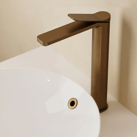 Crosswater Mono Basin Tap Brushed Bronze Crosswater Glide II Tall Mono Basin Mixer Tap