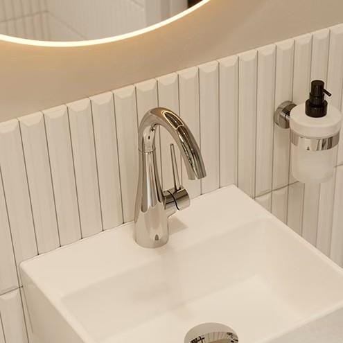 Saneux Mono Basin Tap Chrome Saneux Eden Basin Mixer Tap