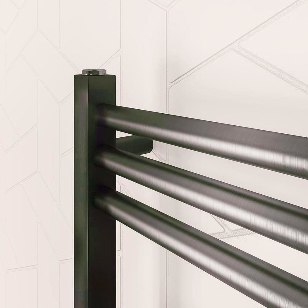 Eastbrook Wendover Straight Heated Towel Rail in Brushed Gunmetal