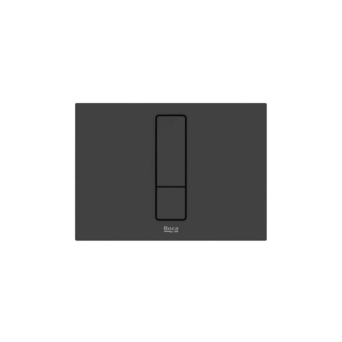Roca Flush Plate Matt Black Roca Duplo-S PS4 Flush Plate