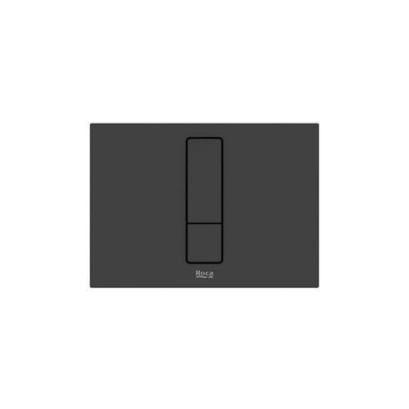 Roca Flush Plate Matt Black Roca Duplo-S PS4 Flush Plate