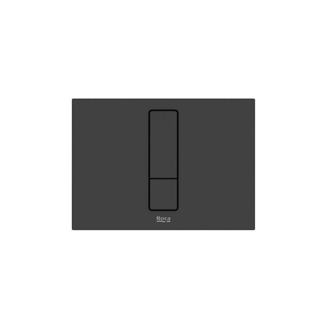 Roca Flush Plate Matt Black Roca Duplo-S PS4 Flush Plate