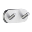 Smedbo Robe Hook Brushed Chrome Smedbo Home Double Towel Hook