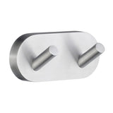Smedbo Robe Hook Brushed Chrome Smedbo Home Double Towel Hook