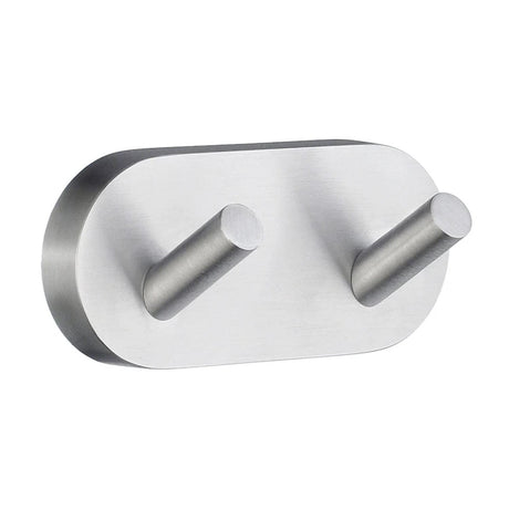 Smedbo Robe Hook Brushed Chrome Smedbo Home Double Towel Hook