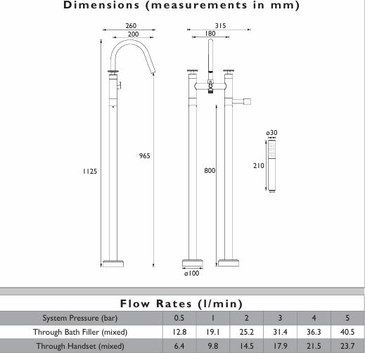 Heritage Freestanding Bath Filler Heritage Salcombe Floor Standing Bath Shower Mixer