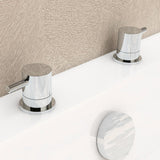 Imex Bath Mixer Imex Ravine Deck Mounted Cold/Hot Shut Off Valves