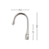 Crosswater Kitchen Tap Crosswater Cook Side Lever Kitchen Mixer Tap with Concealed Dual Function Spray