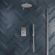 Aquarius Concealed Shower Set Chrome Aquarius Modern Round Shower Bundle