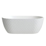 Aquarius Bathrooms Modern Freestanding Bath Aquarius Halcyon Textured Oval Freestanding Bath