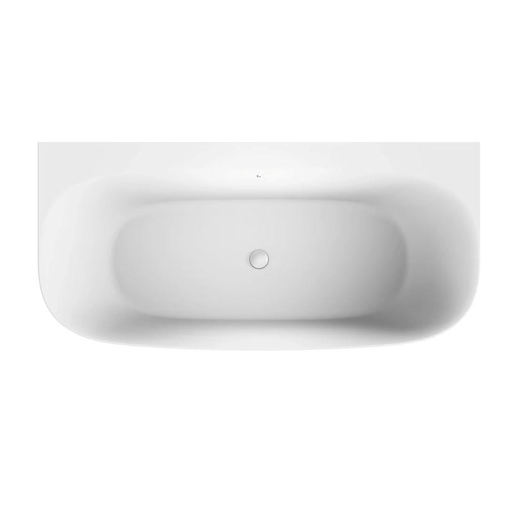 Crosswater Back To Wall Freestanding Bath Crosswater Auriga Back to Wall Freestanding Bath - 1700 x 800mm