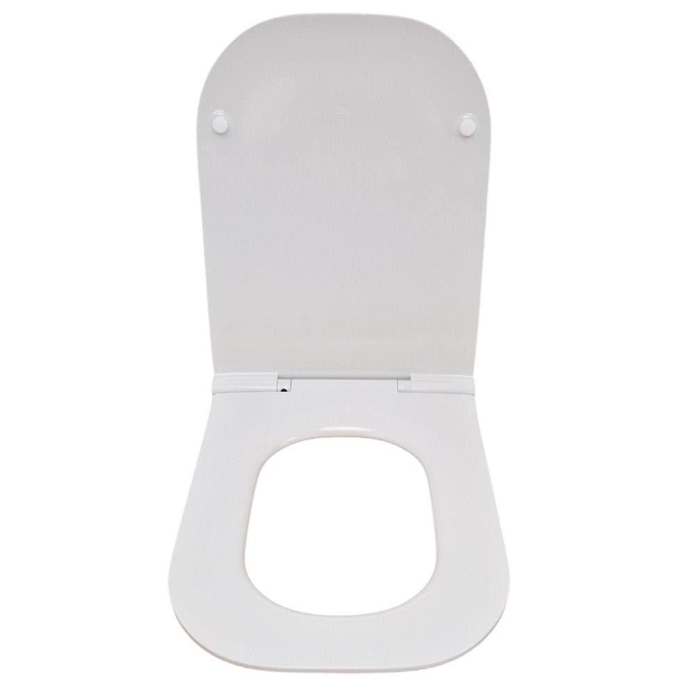 Roca Toilet Seats Roca The Gap Square Slimline Soft Close, Quick Release Toilet Seat
