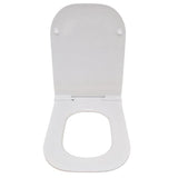Roca Toilet Seats Roca The Gap Square Slimline Soft Close, Quick Release Toilet Seat