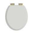 Heritage Toilet Seat Chantilly / Brushed Brass Heritage Soft Close Wooden Toilet Seat