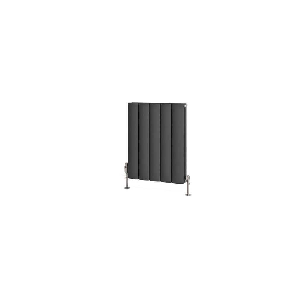 Eastbrook Panel Radiator Eastbrook Guardia Straight Horizontal Aluminium in Matt Anthracite