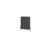 Eastbrook Panel Radiator Eastbrook Guardia Straight Horizontal Aluminium in Matt Anthracite
