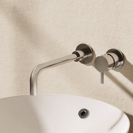Crosswater Wall Mounted Basin Tap Chrome Crosswater Mpro 2 Hole Wall Mounted Basin Mixer Tap