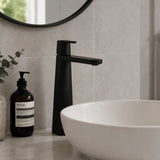 Crosswater Tall Basin Tap Crosswater Marvel Tall Mono Basin Mixer Tap in Matt Black