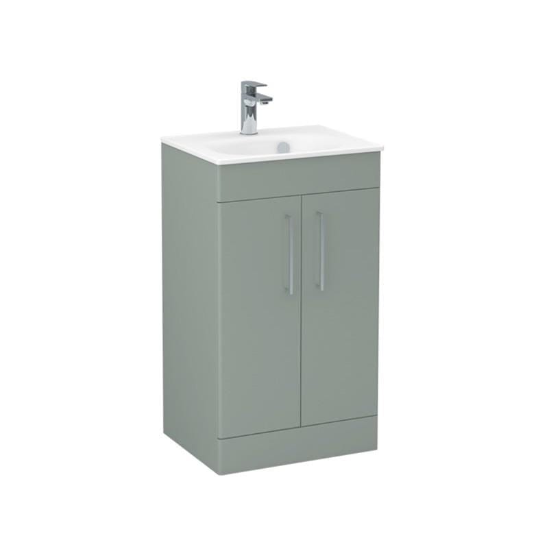 Imex Floor Standing Vanity Unit Imex Croma Floor Standing Double Door 500mm Vanity Unit with 1 Tap Hole Basin