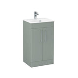 Imex Floor Standing Vanity Unit Imex Croma Floor Standing Double Door 500mm Vanity Unit with 1 Tap Hole Basin