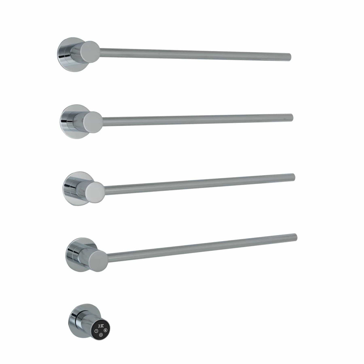 JTP Designer Towel Rail Chrome JTP Onyx Electric Designer Towel Radiator