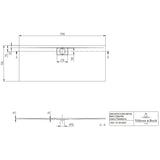Villeroy & Boch Rectangle Shower Tray Villeroy & Boch Architectura Metalrim Rectangular Shower Tray in Alpin White